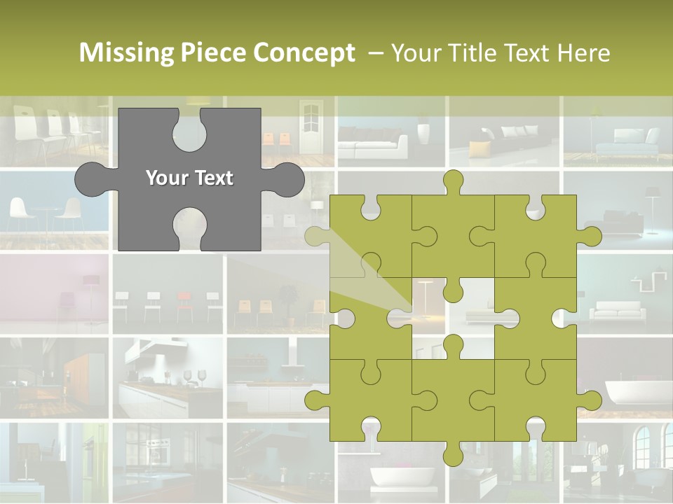 Leuchte Essen Zimmerpflanze PowerPoint Template