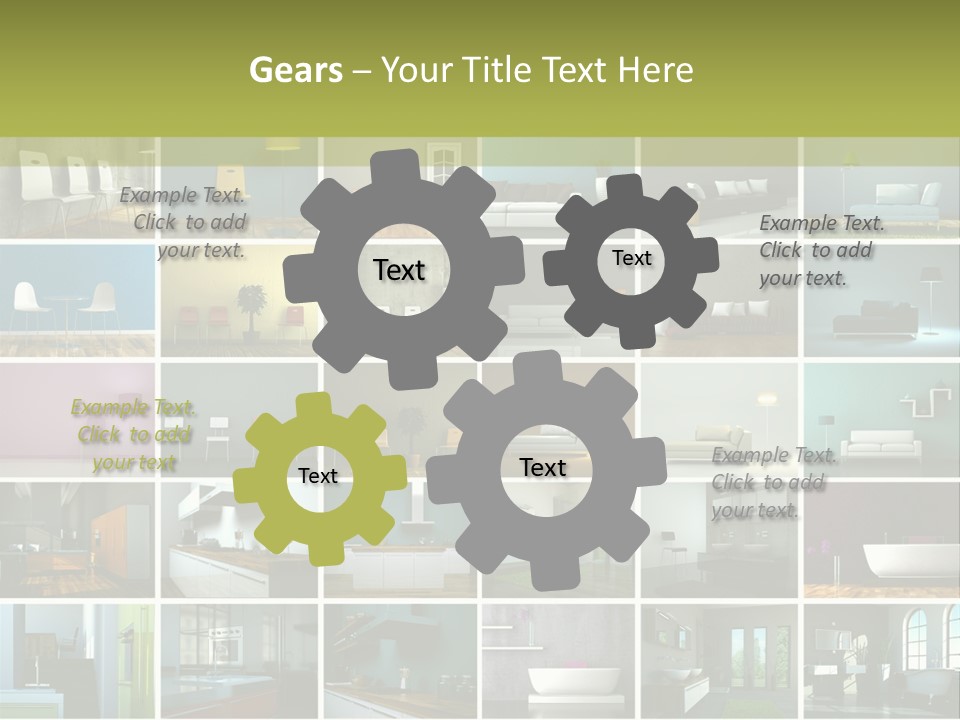 Leuchte Essen Zimmerpflanze PowerPoint Template