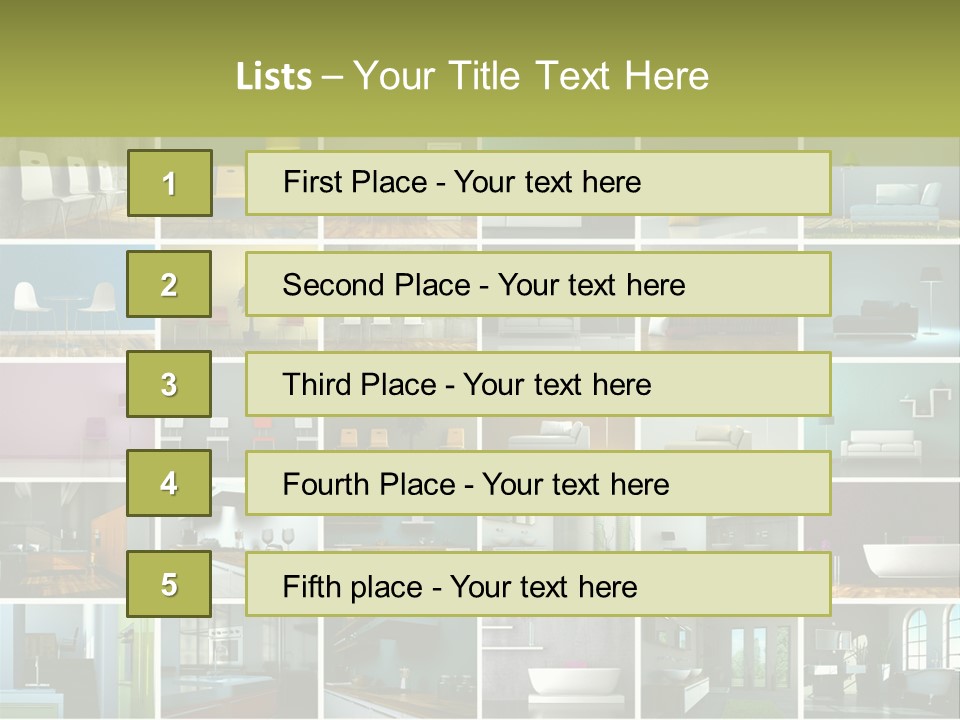 Leuchte Essen Zimmerpflanze PowerPoint Template