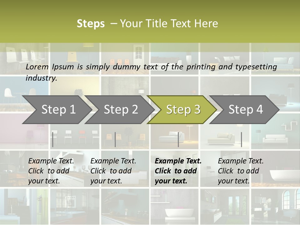 Leuchte Essen Zimmerpflanze PowerPoint Template