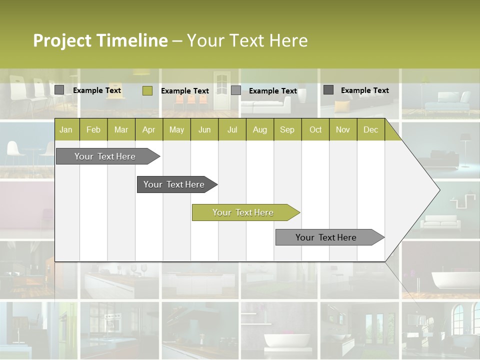 Leuchte Essen Zimmerpflanze PowerPoint Template