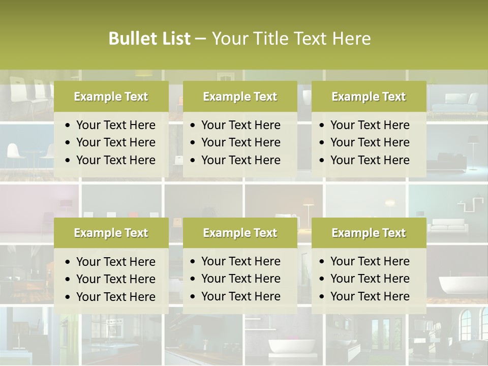 Leuchte Essen Zimmerpflanze PowerPoint Template