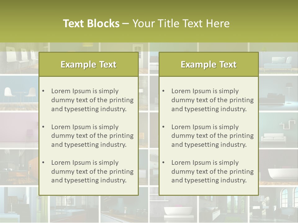 Leuchte Essen Zimmerpflanze PowerPoint Template
