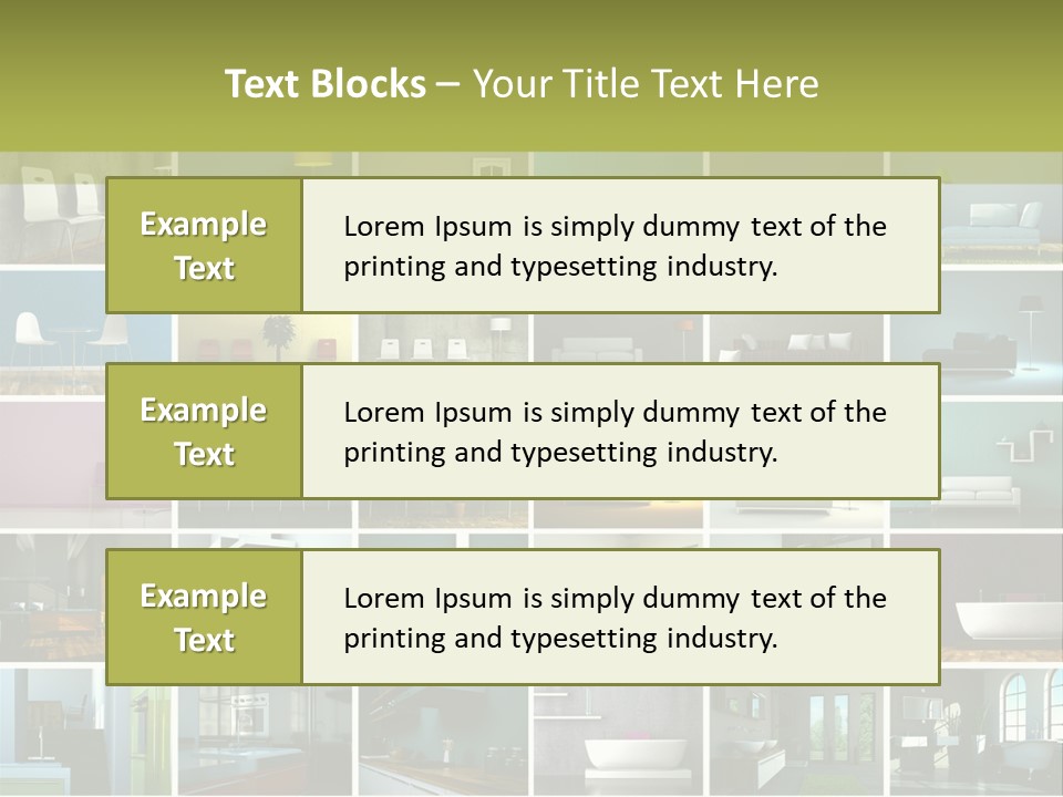 Leuchte Essen Zimmerpflanze PowerPoint Template