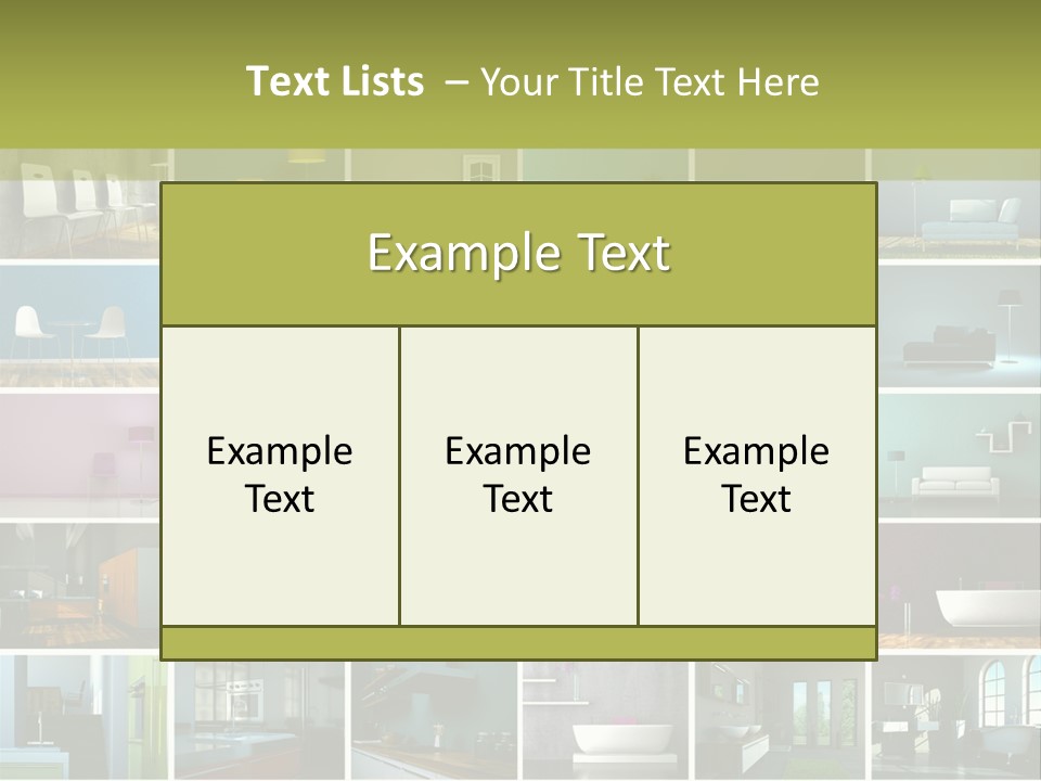 Leuchte Essen Zimmerpflanze PowerPoint Template