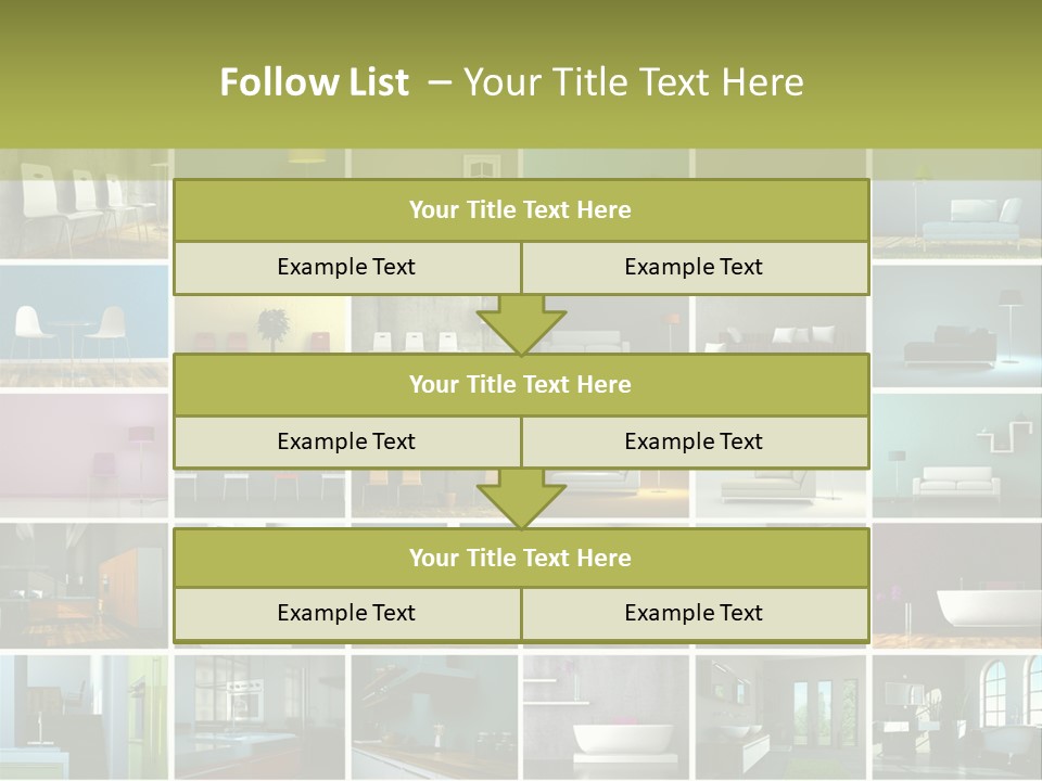 Leuchte Essen Zimmerpflanze PowerPoint Template