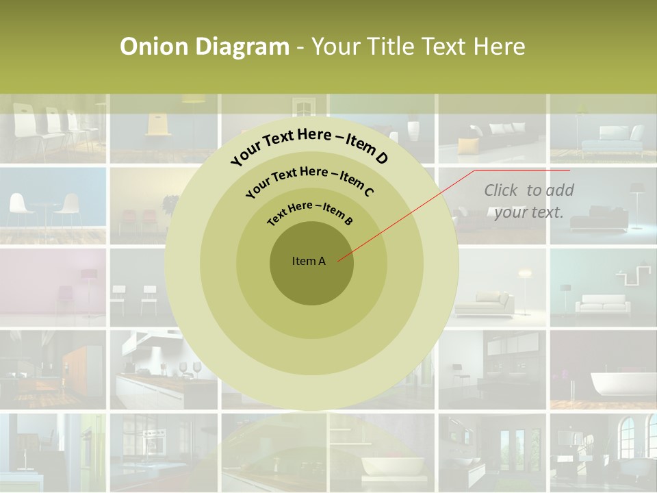 Leuchte Essen Zimmerpflanze PowerPoint Template