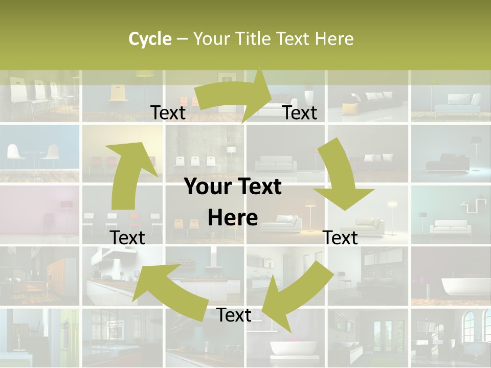 Leuchte Essen Zimmerpflanze PowerPoint Template