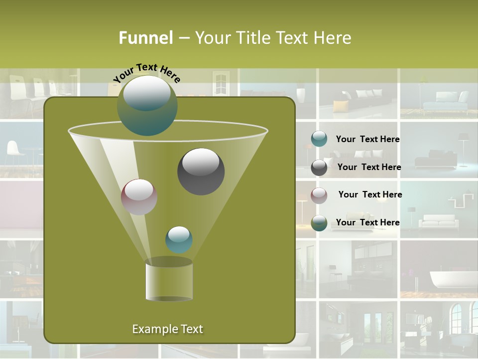 Leuchte Essen Zimmerpflanze PowerPoint Template