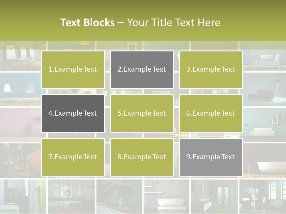 Leuchte Essen Zimmerpflanze PowerPoint Template