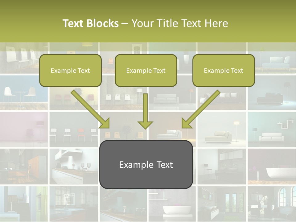 Leuchte Essen Zimmerpflanze PowerPoint Template