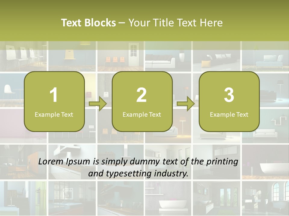 Leuchte Essen Zimmerpflanze PowerPoint Template