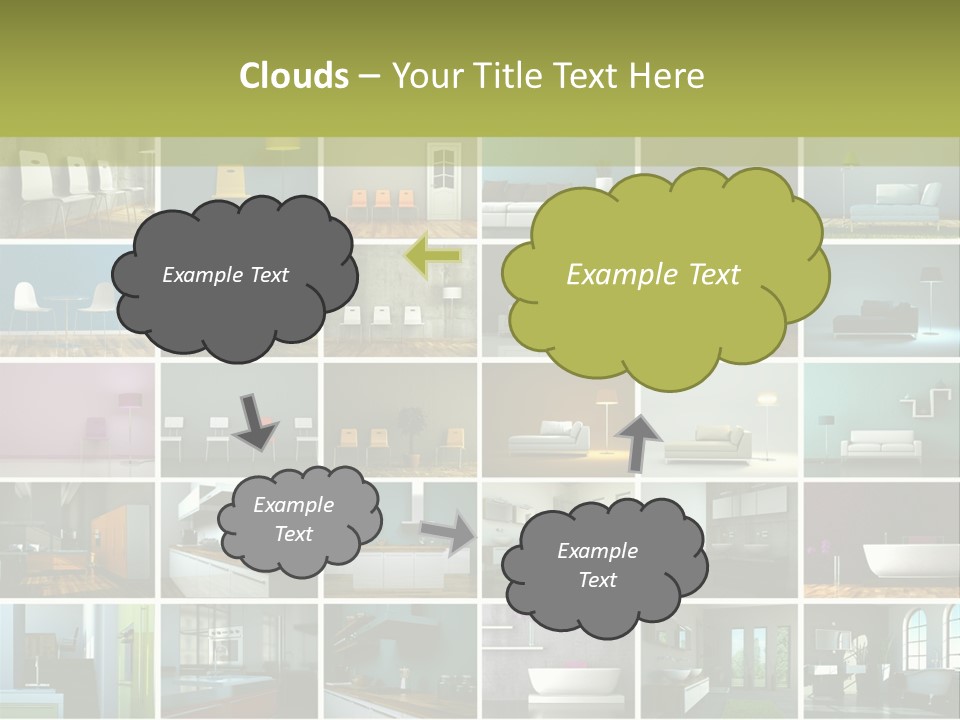 Leuchte Essen Zimmerpflanze PowerPoint Template