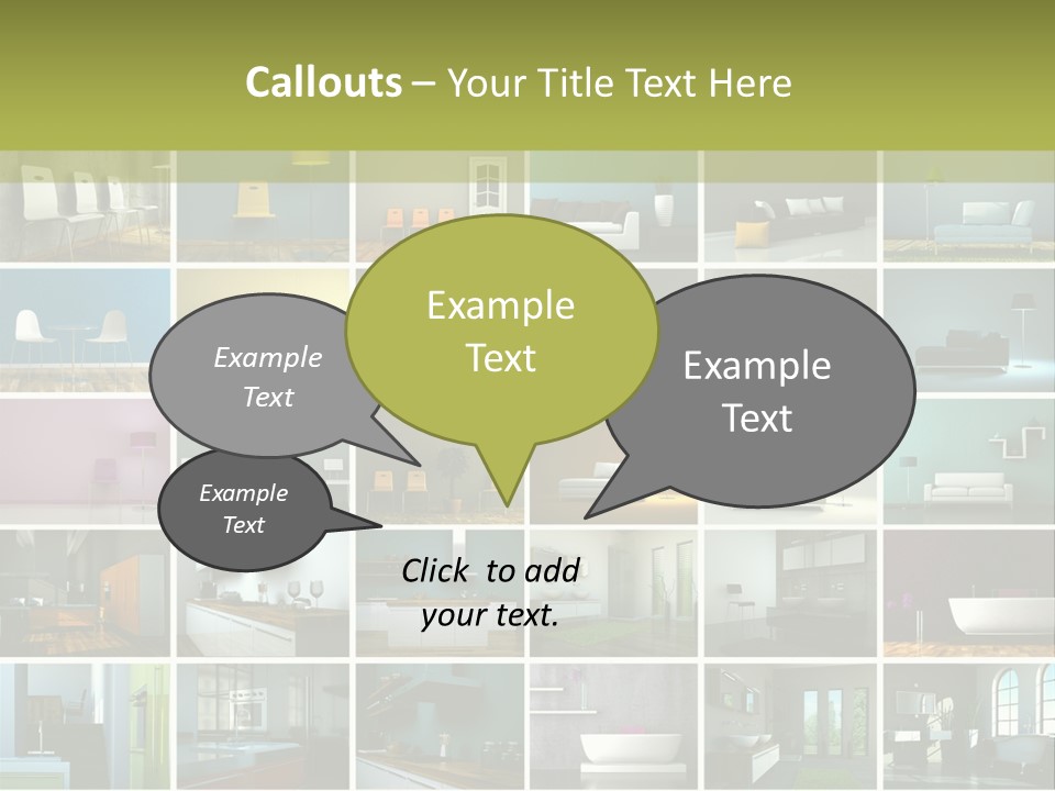 Leuchte Essen Zimmerpflanze PowerPoint Template