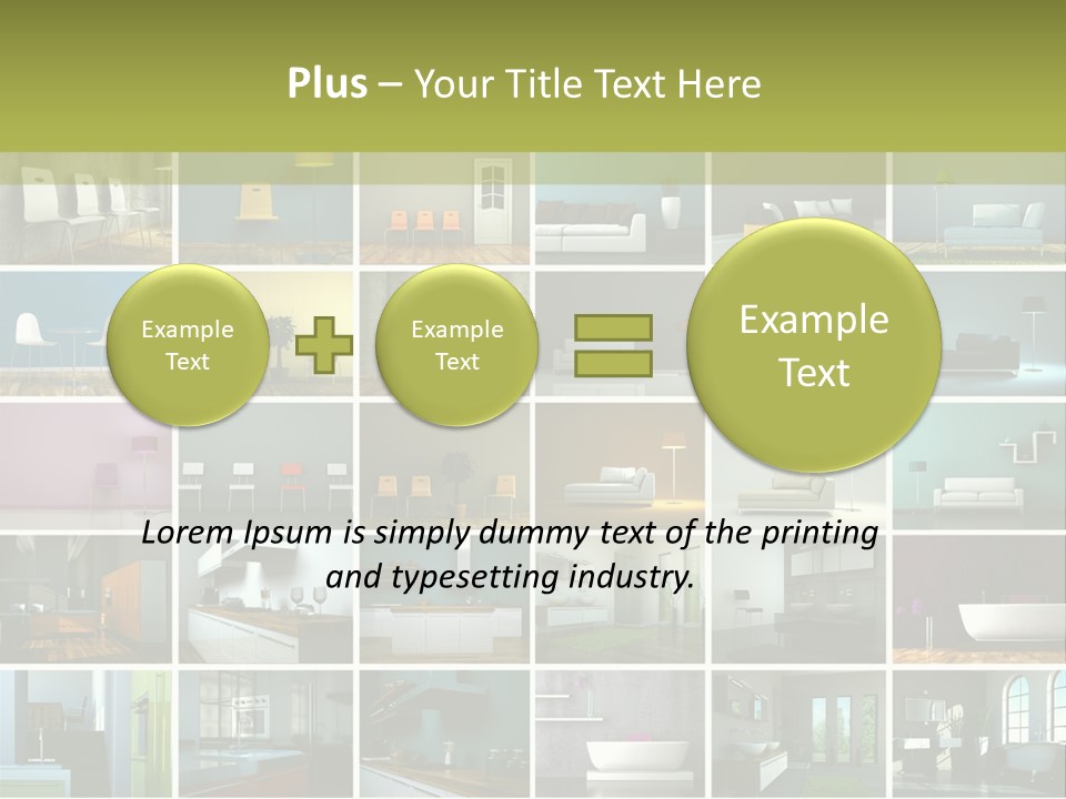 Leuchte Essen Zimmerpflanze PowerPoint Template