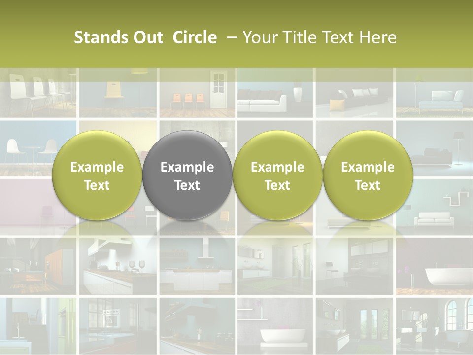 Leuchte Essen Zimmerpflanze PowerPoint Template