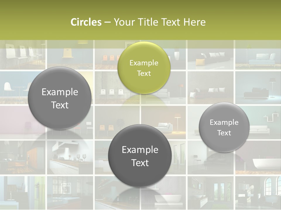 Leuchte Essen Zimmerpflanze PowerPoint Template