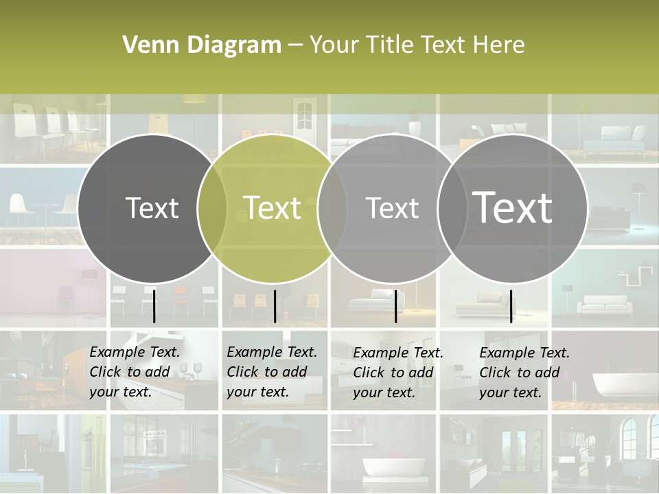 Leuchte Essen Zimmerpflanze PowerPoint Template