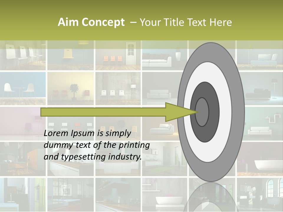 Leuchte Essen Zimmerpflanze PowerPoint Template