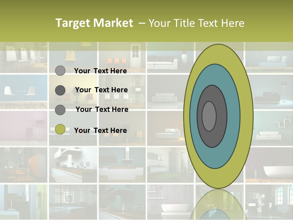 Leuchte Essen Zimmerpflanze PowerPoint Template