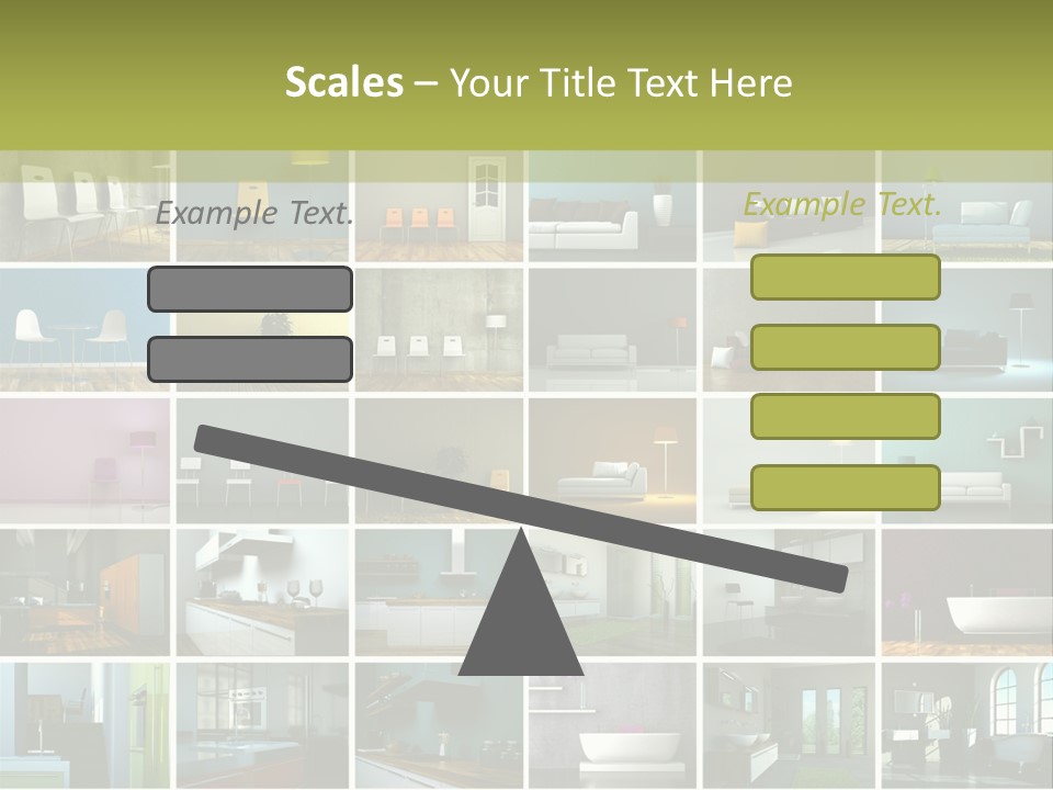 Leuchte Essen Zimmerpflanze PowerPoint Template