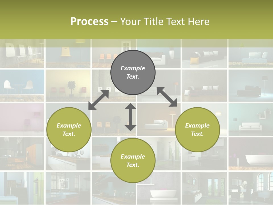 Leuchte Essen Zimmerpflanze PowerPoint Template