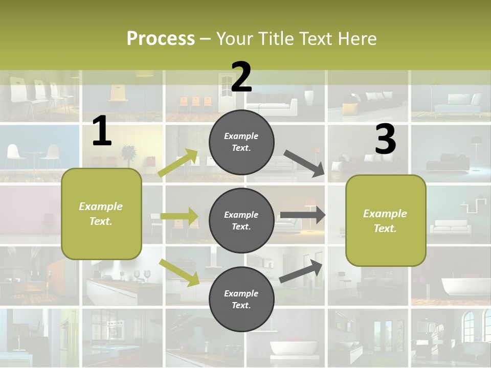 Leuchte Essen Zimmerpflanze PowerPoint Template