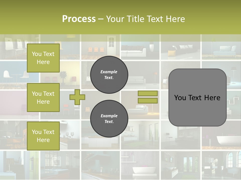 Leuchte Essen Zimmerpflanze PowerPoint Template
