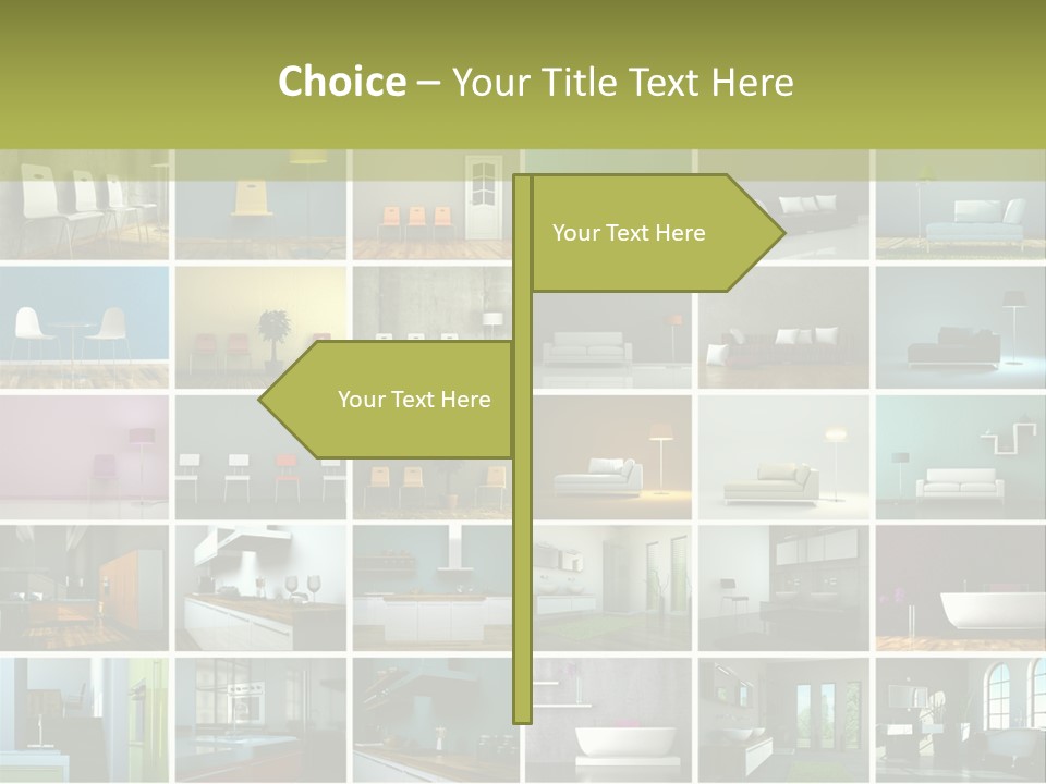 Leuchte Essen Zimmerpflanze PowerPoint Template