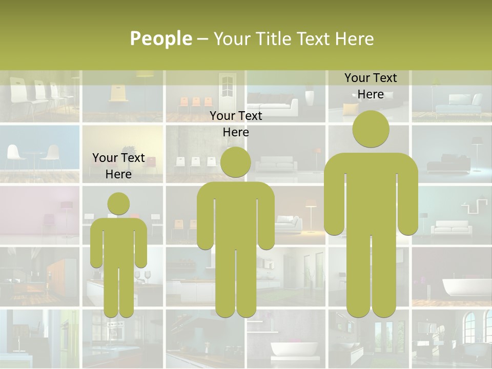 Leuchte Essen Zimmerpflanze PowerPoint Template