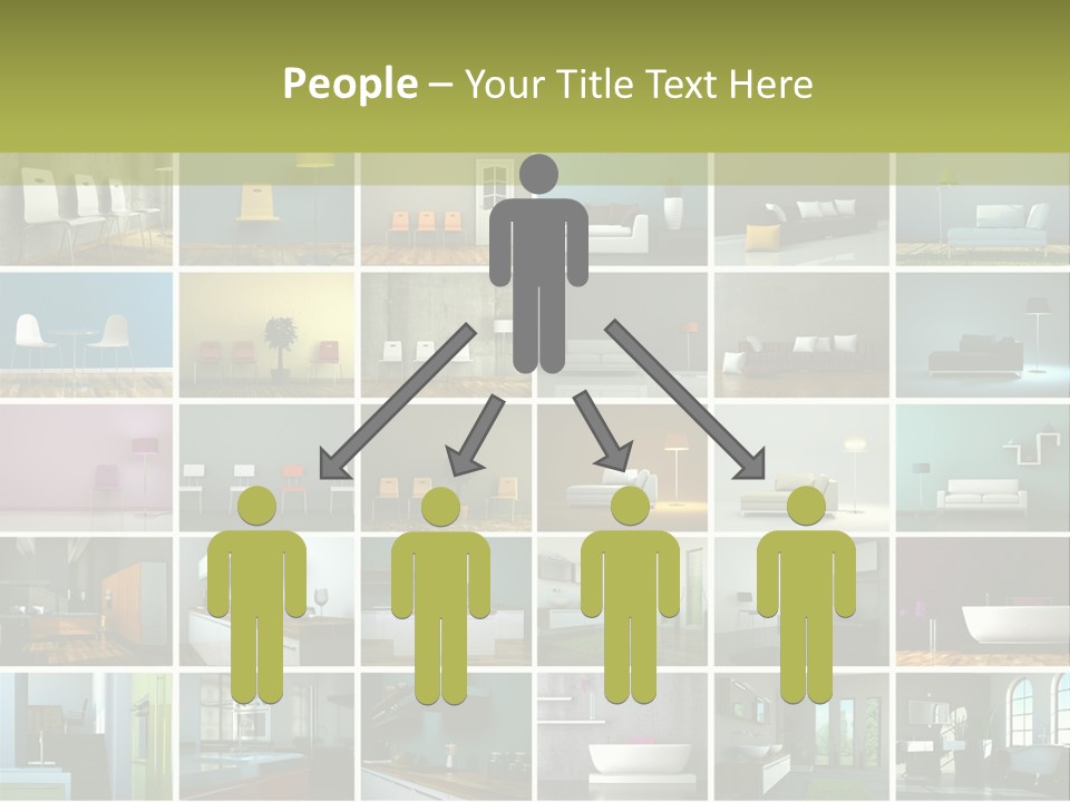 Leuchte Essen Zimmerpflanze PowerPoint Template