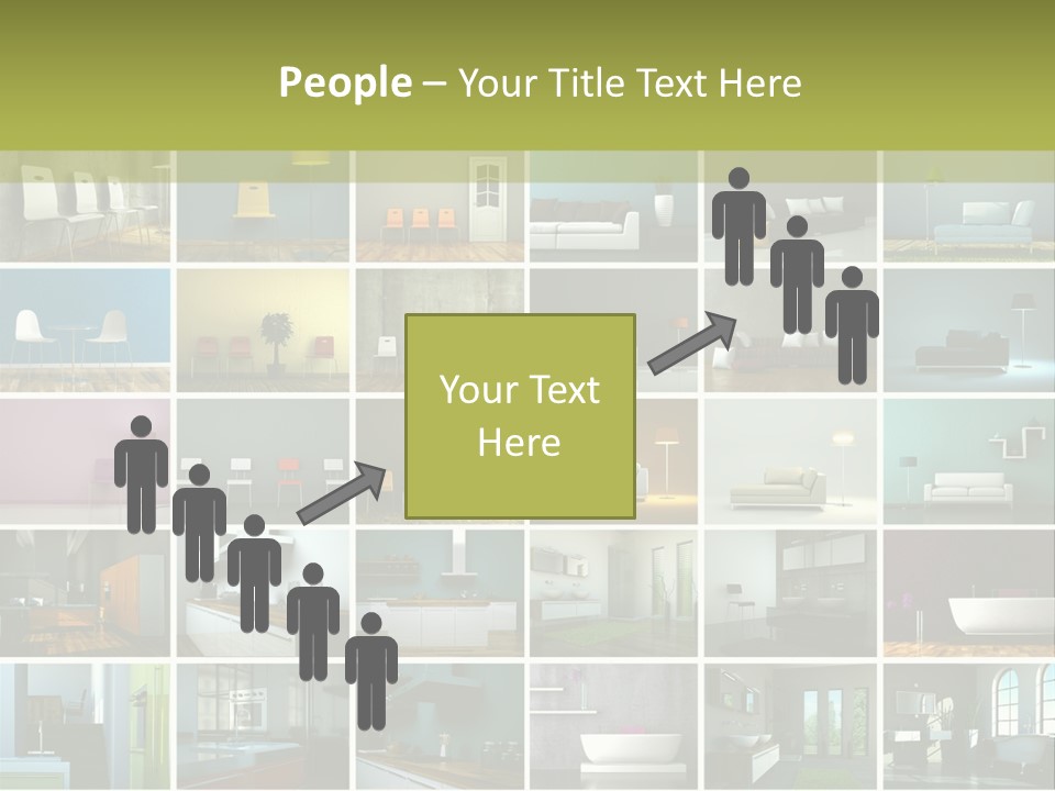 Leuchte Essen Zimmerpflanze PowerPoint Template