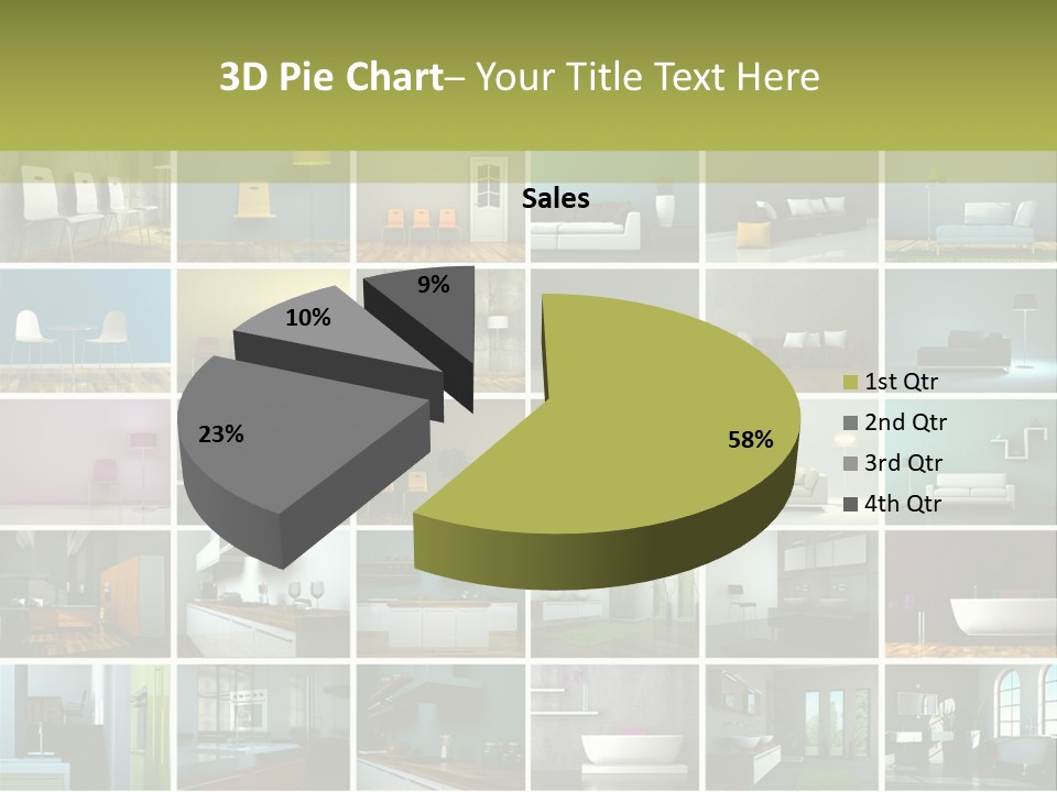 Leuchte Essen Zimmerpflanze PowerPoint Template