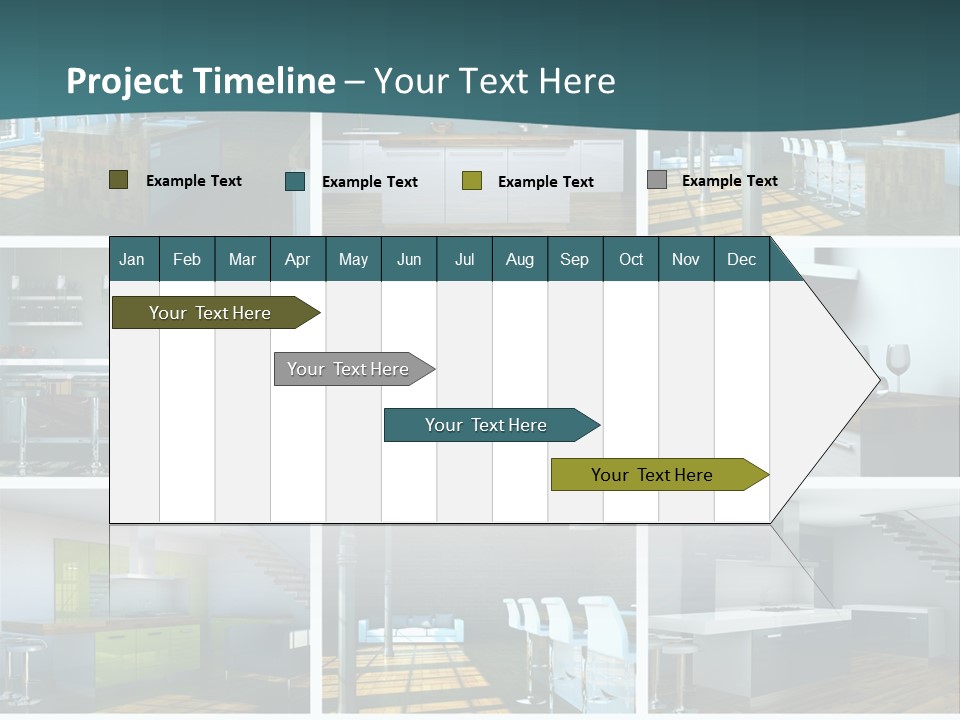 Schattenwurf Kochen Designm PowerPoint Template