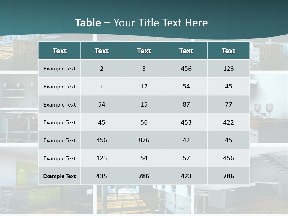 Schattenwurf Kochen Designm PowerPoint Template