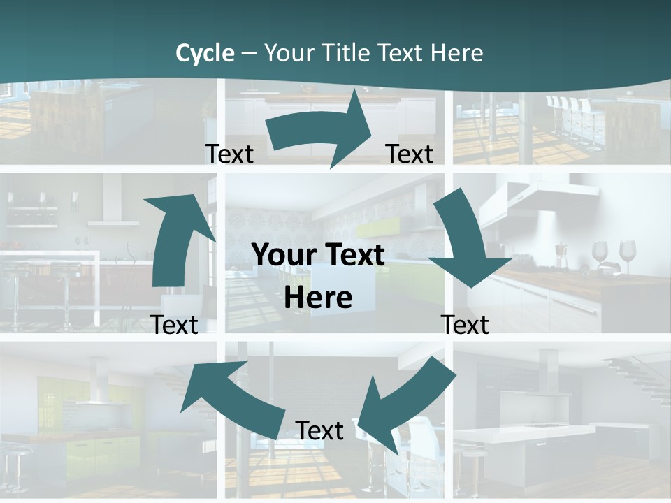 Schattenwurf Kochen Designm PowerPoint Template
