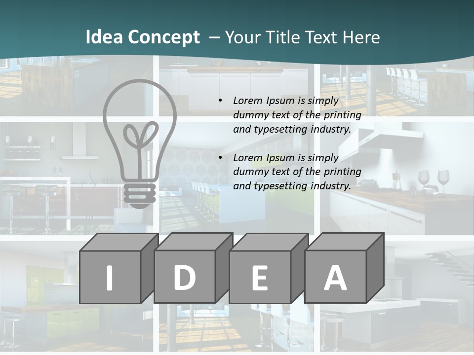 Schattenwurf Kochen Designm PowerPoint Template