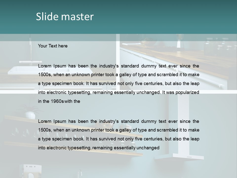 Schatten Architektur Koch PowerPoint Template