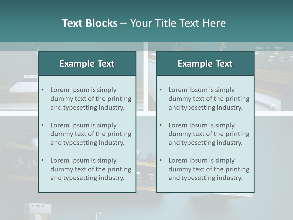 Schatten Architektur Koch PowerPoint Template