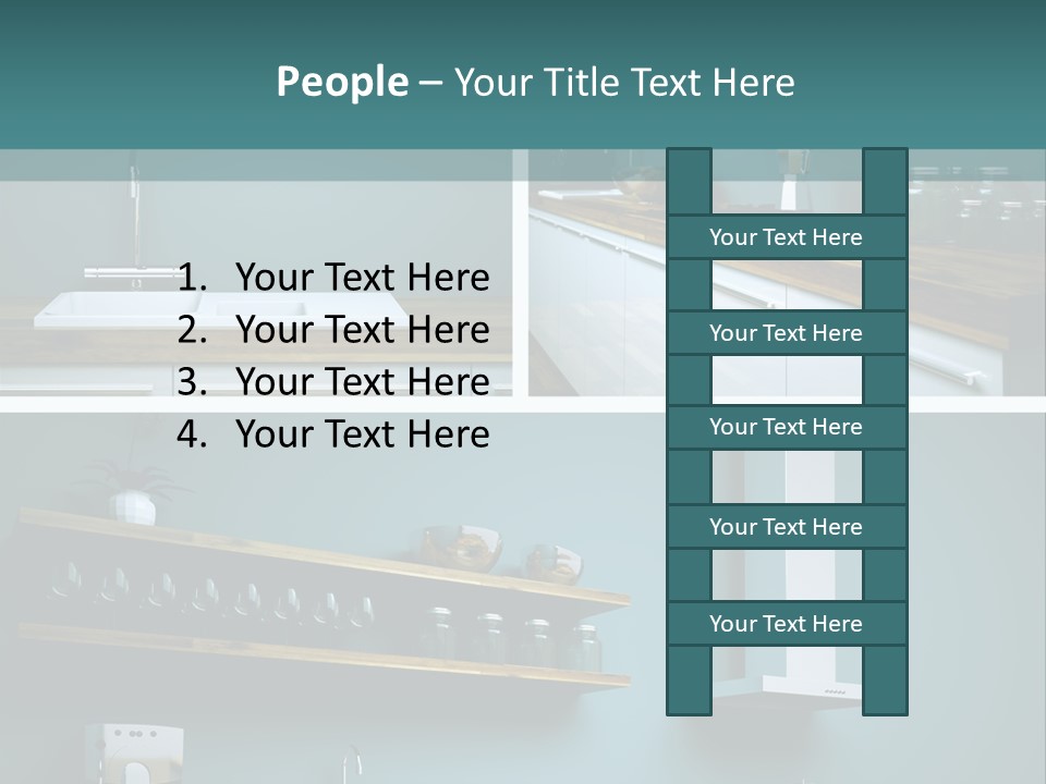 Schatten Architektur Koch PowerPoint Template