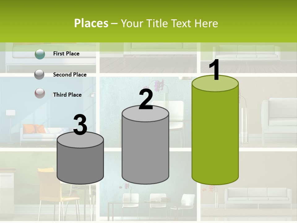 Wohnung Zimmerpflanze Stein PowerPoint Template