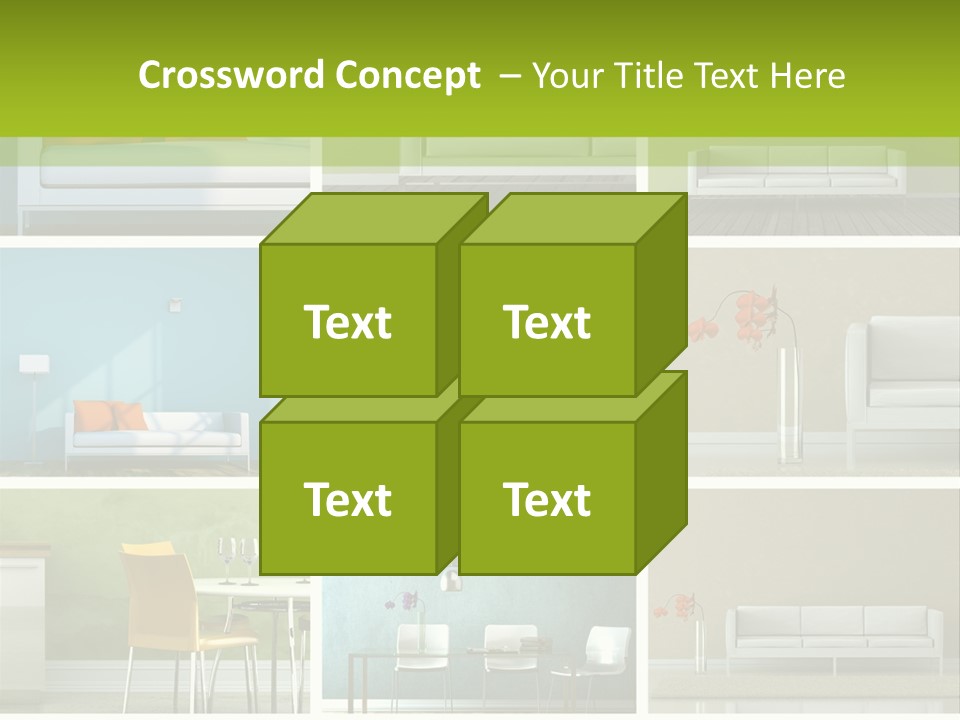 Wohnung Zimmerpflanze Stein PowerPoint Template