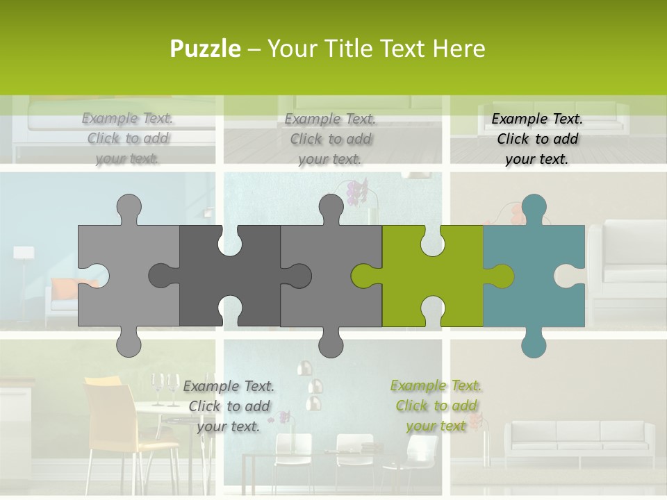 Wohnung Zimmerpflanze Stein PowerPoint Template