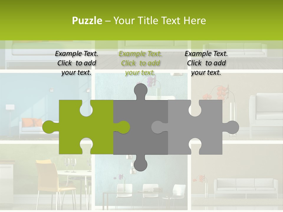 Wohnung Zimmerpflanze Stein PowerPoint Template