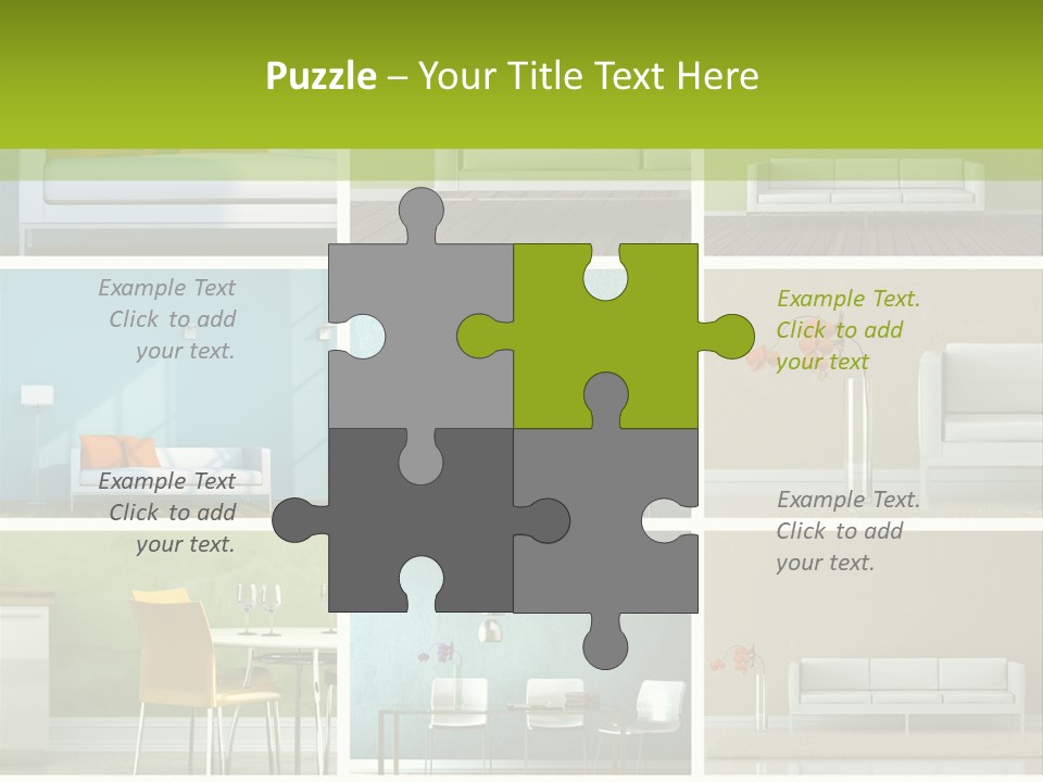 Wohnung Zimmerpflanze Stein PowerPoint Template