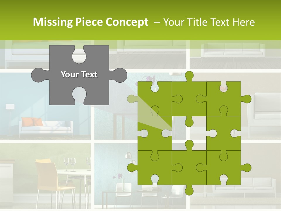 Wohnung Zimmerpflanze Stein PowerPoint Template