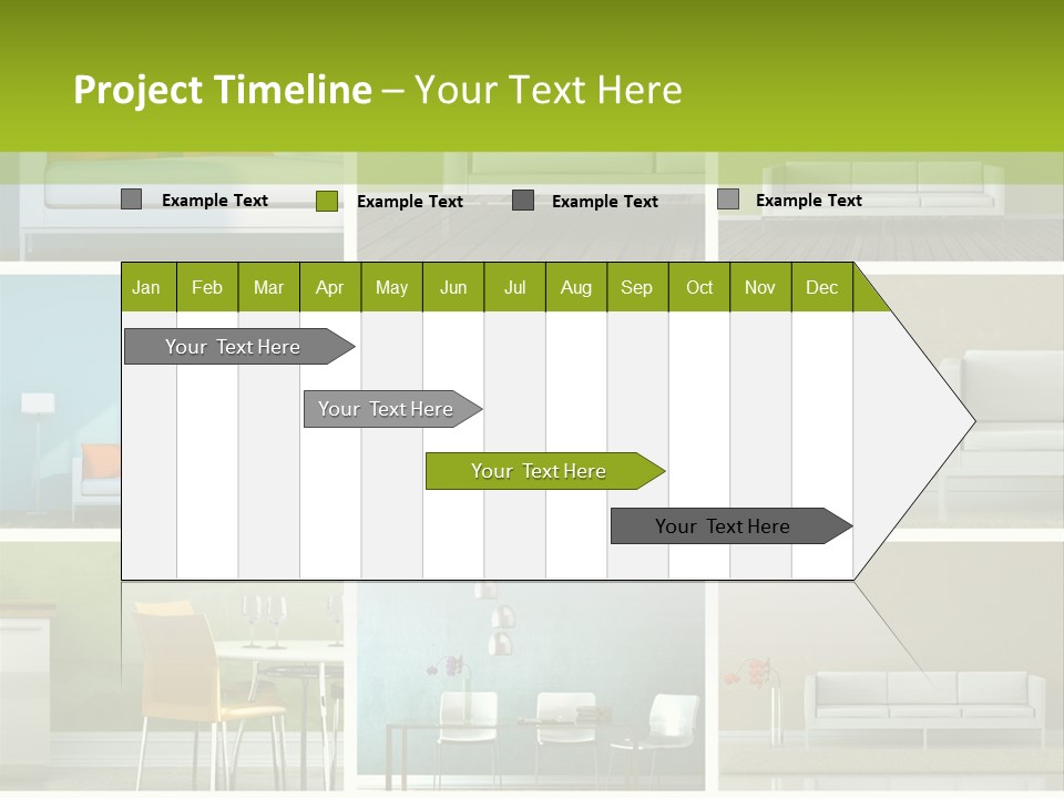 Wohnung Zimmerpflanze Stein PowerPoint Template