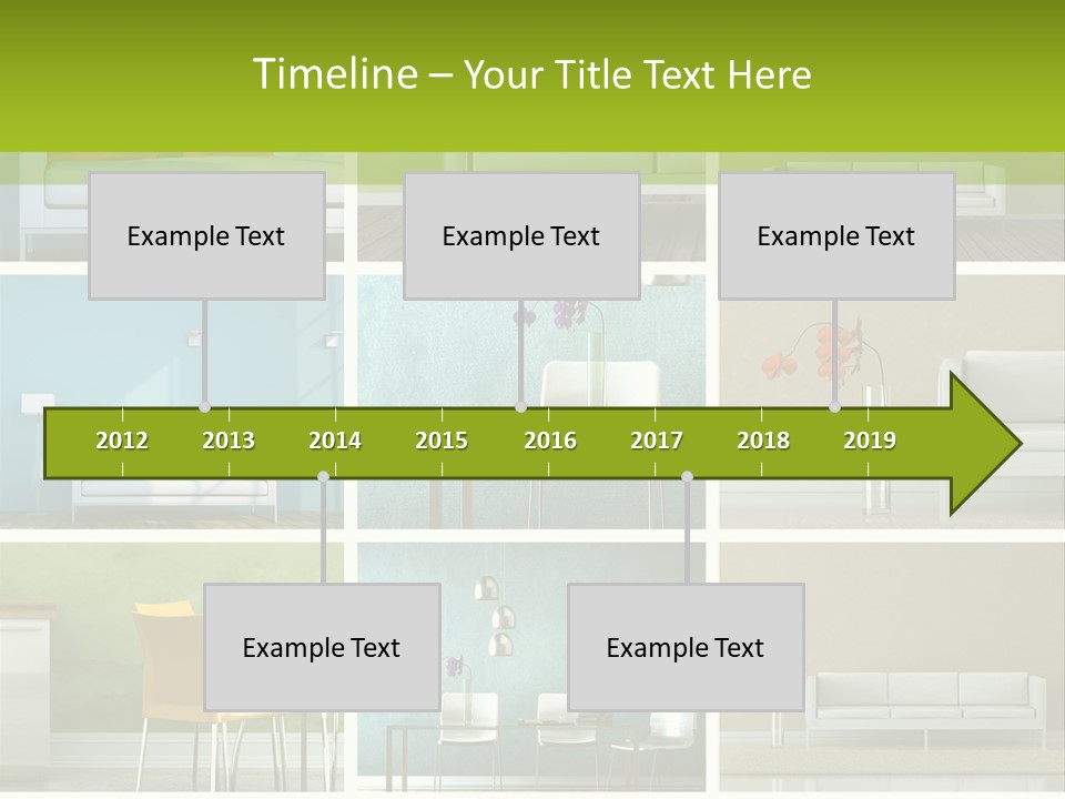 Wohnung Zimmerpflanze Stein PowerPoint Template