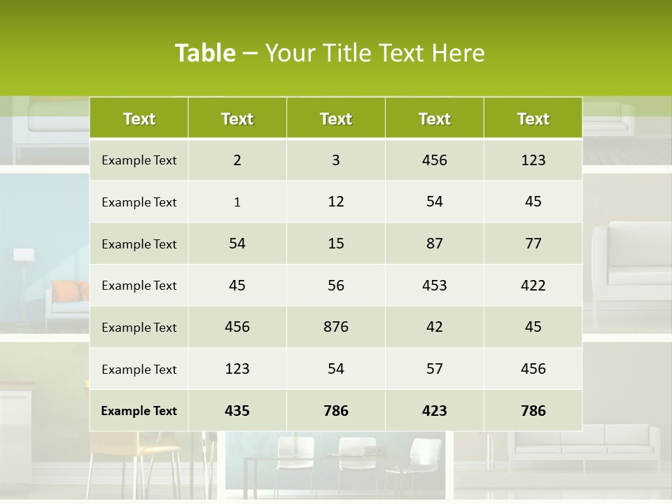 Wohnung Zimmerpflanze Stein PowerPoint Template