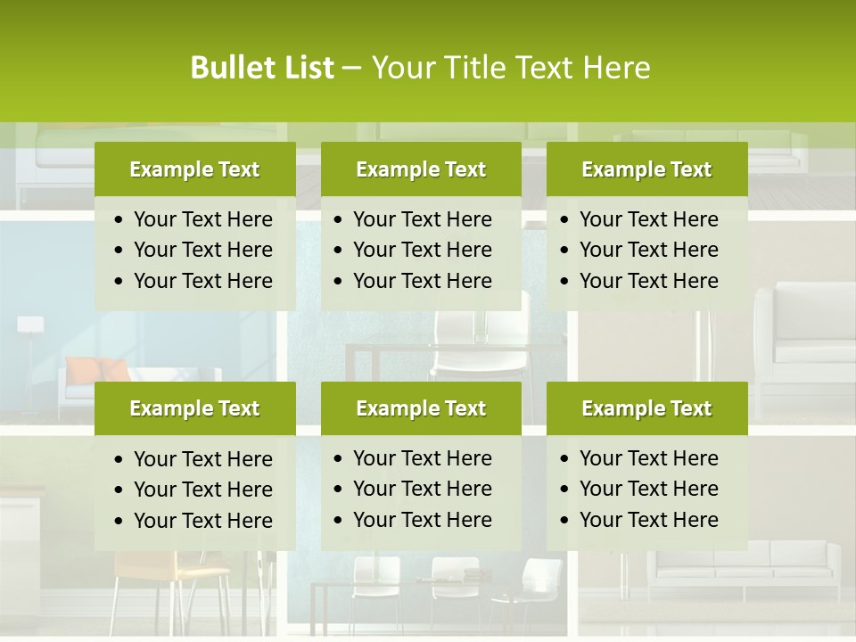 Wohnung Zimmerpflanze Stein PowerPoint Template